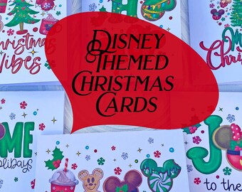 Disney Christmas Cards, Mouse Ears, Set of 6