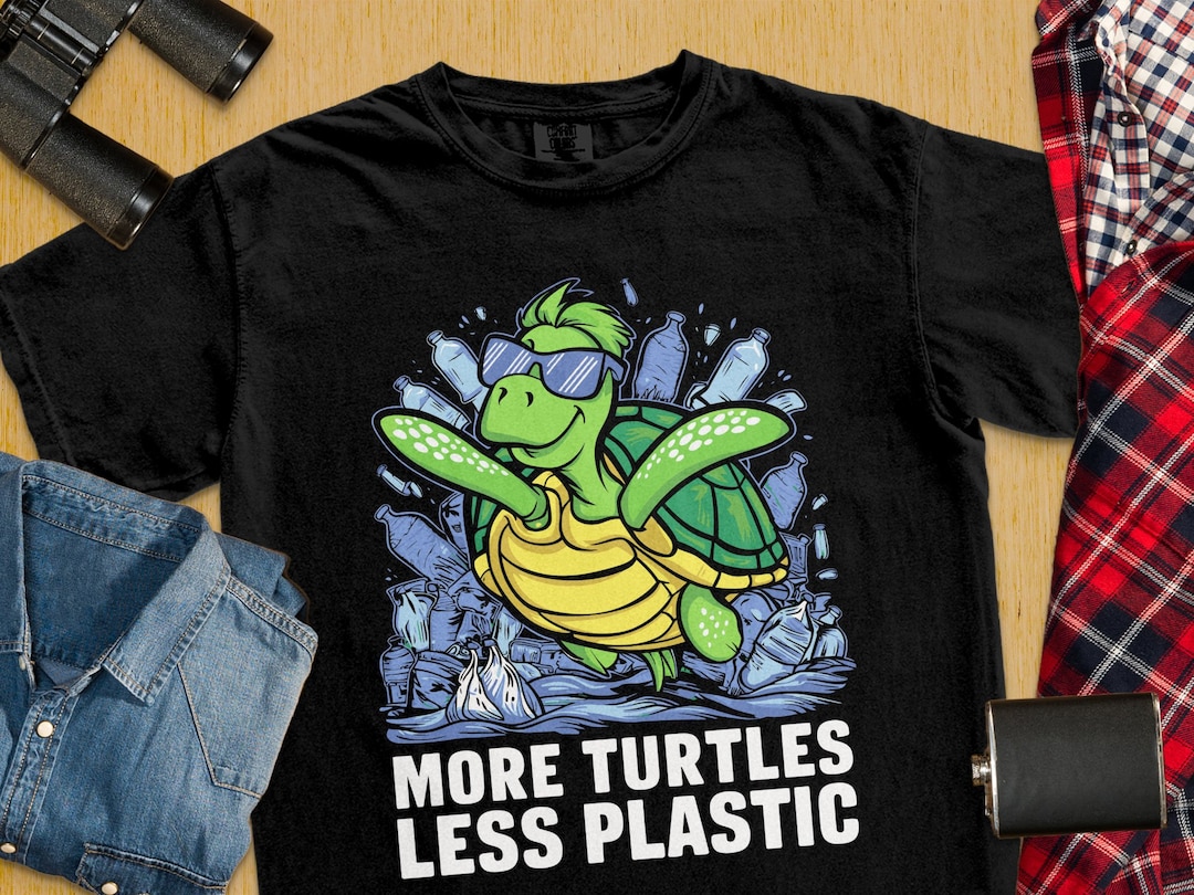 Save the Ocean T-shirt, Turtle Conservation Shirt, Eco-friendly Graphic ...