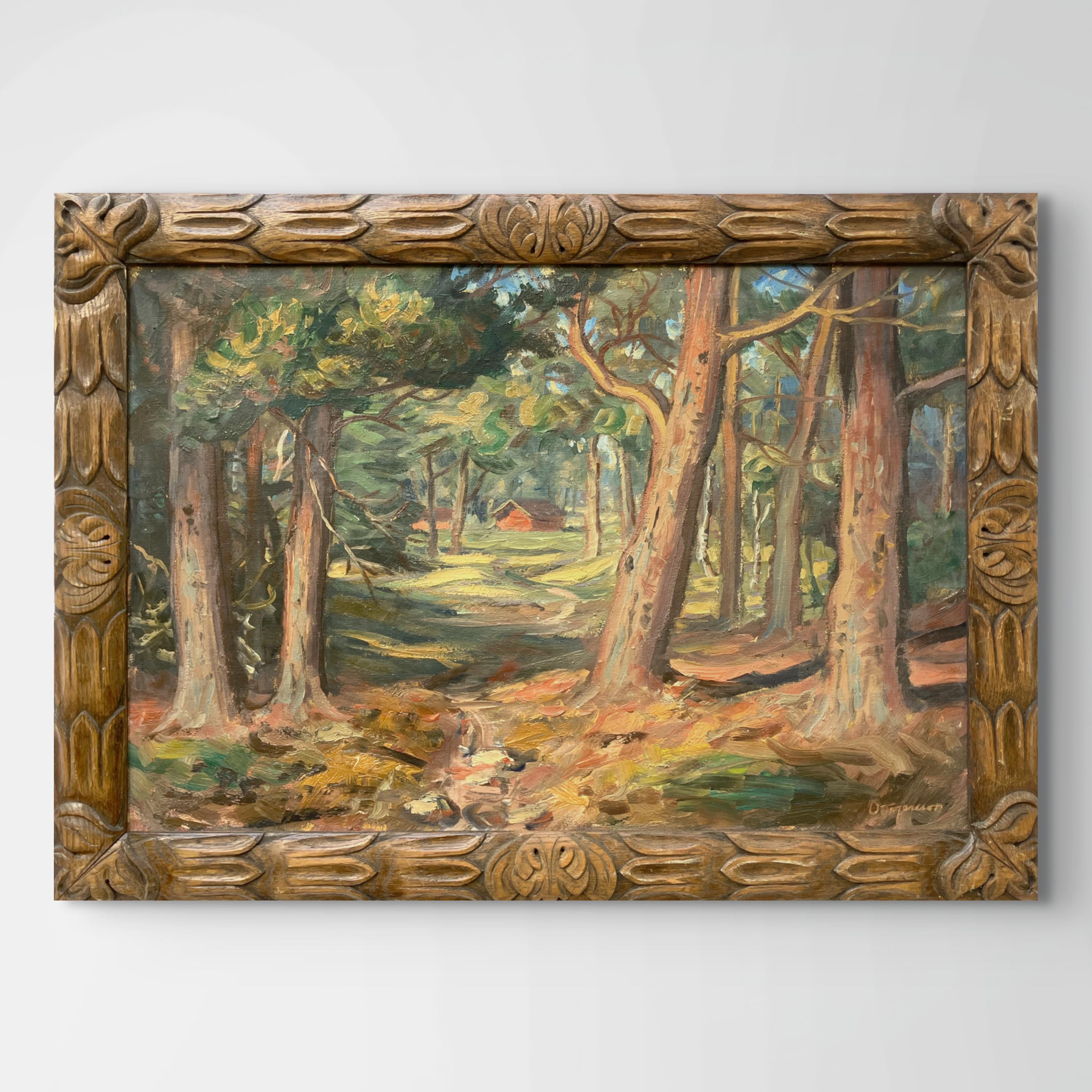 Vintage Signed Forest Oil Paintings - Etsy