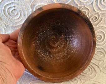 Made to Order Spiral Sparkle Bowl of Mica Clay from New Mexico