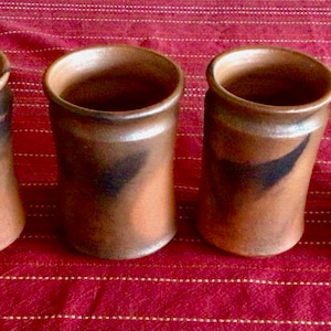 One Mica Mug from Taos, New Mexico, Shimmering Terra Cotta Smooth Burnished Unglazed Mica Clay with Fire Clouds image 8