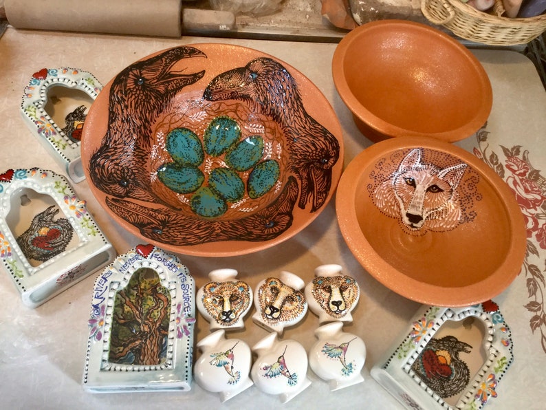 Grandmother Raven Nest Blessing Bowl of Mica Clay from New Mexico image 8