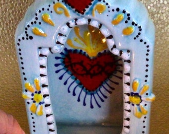Love Shrine of the Sacred Heart from Taos for Your Wall or Altar