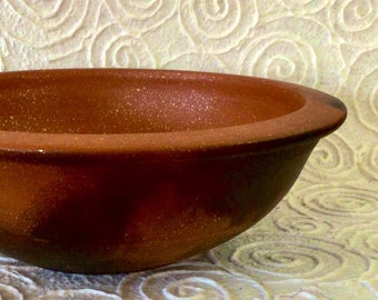 Large Mica Clay Serving, Baking & Blessing Bowl from New Mexico