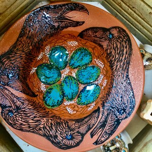 Grandmother Raven Nest Blessing Bowl of Mica Clay from New Mexico image 7