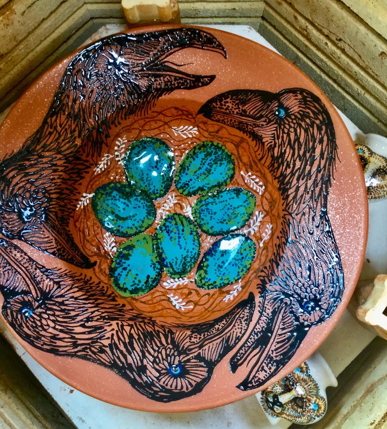 Grandmother Raven Nest Blessing Bowl of Mica Clay from New Mexico image 7