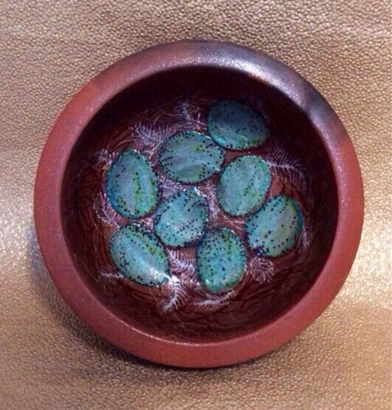 Custom Raven Nest Blessing Bowl of Mica Clay from New Mexico image 2