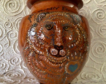 Bear Spirit Custom Mica Cremation Urn in 6 Sizes with FAIR Shipping