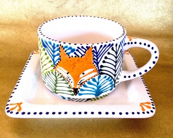 In Stock Fox in the Forest Cup and Saucer Set