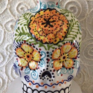 In Stock!  Sugar Skull Decanter for Mezcal and Tequila on Day of the Dead and Year Round Celebrations