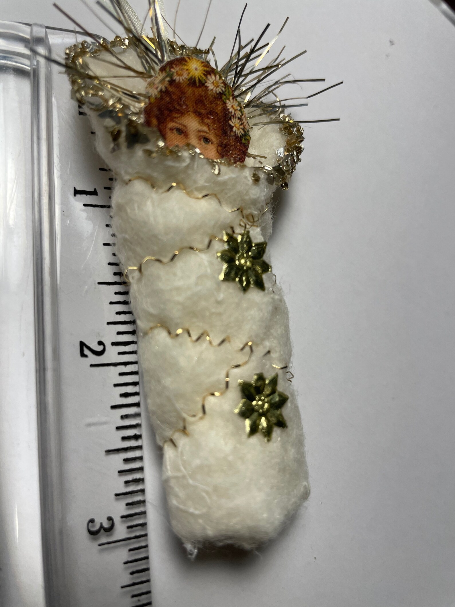 Angel Cotton Batting Ornament Etsy