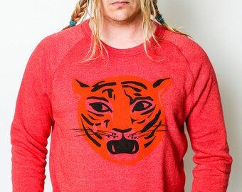 90’s White Tiger Crewneck Sweatshirt