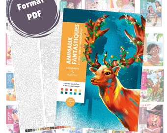 Printable Coloring by Numbers PDF – 100 Mystery Coloring Pages for Adults and Kids
