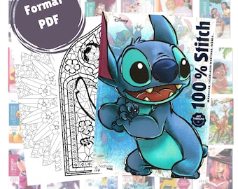 Printable Mystery Coloring Book – 100 Pages PDF Book – Zen Activity for Adults/Children