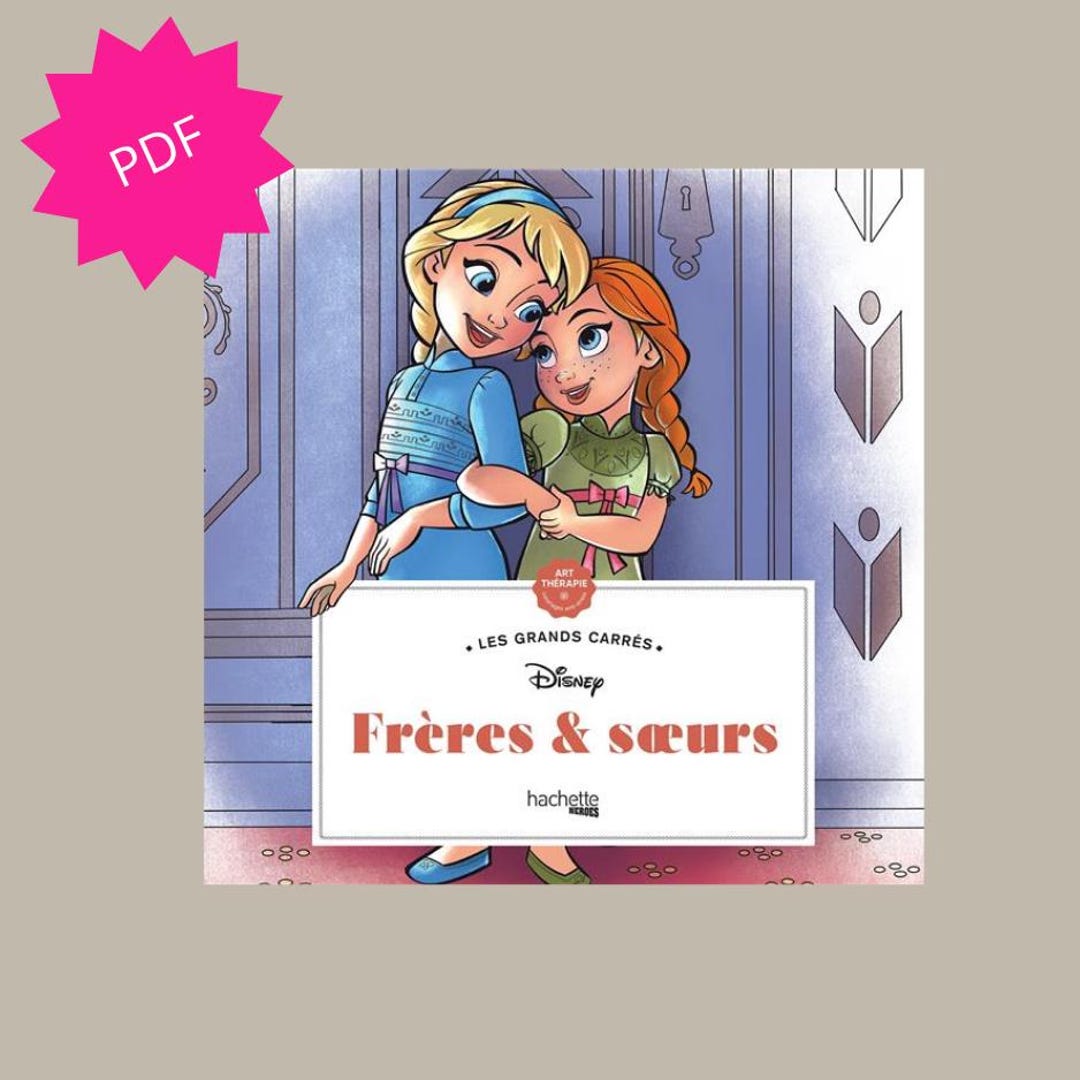 Large Square Coloring Book / Printable PDF / Digital Download / Anti ...