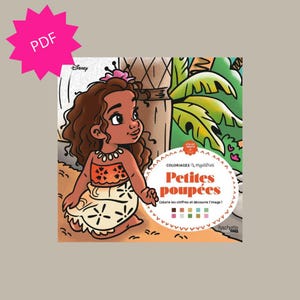 Coloriage mystère petites poupées à imprimer – Livre PDF 100 pages – Activité zen pour adultes/enfants