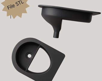 Urine Separator for Dry Toilets - STL File for 3D Printing