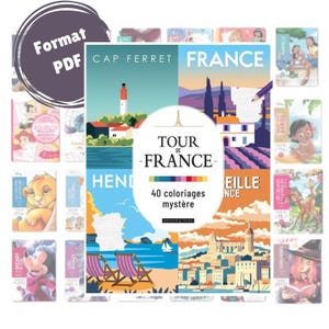 Coloriage mystère à imprimer – Livre PDF 52 pages – Activité zen pour adultes/enfants