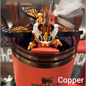 Butterfly Dragon Stanley straw Topper