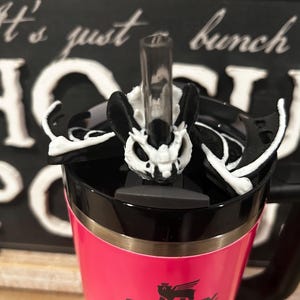 Hollow Bat Stanley Straw Topper: 10mm, 40oz/30oz Tumbler Accessory