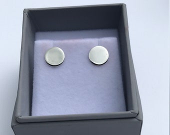 Button Stud Earrings