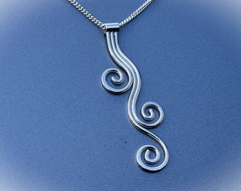Triple Curl Pendant