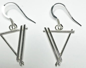 Handcrafted Sterling Silver Sailing Earrings - Nautical Jewellery, Ethically Made Silver Earrings, Sailor's Gift, Unique Sailing Boat Design