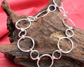 Sterling Silver Textured Circles