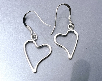 Wave Heart Earrings