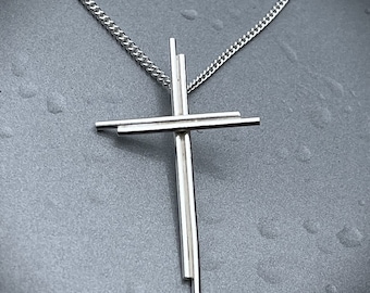 Long and Short Cross Pendant