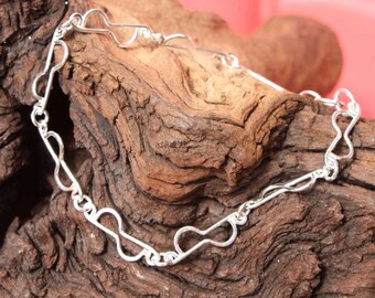 Demi Circle Sterling Silver Bracelet
