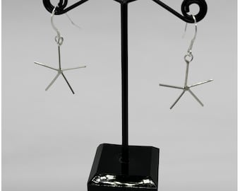 Minimalist Sterling Silver Starfish Earrings - Stylish Beach Inspired Jewellery