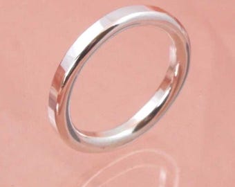 3mm Sterling Silver Round Wire Ring