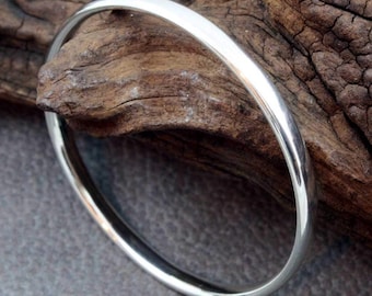 Exquisite Handcrafted Sterling Silver Bangle - Custom Sizes Available
