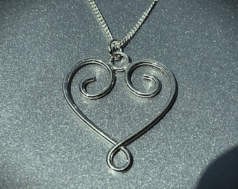 Scroll Heart Pendant