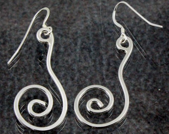 Extended Swirl Earrings