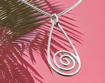 Teardrop Curl Pendant