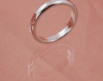 3mm Textured D Section Ring