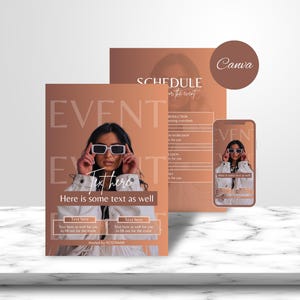Event Flyer Templates Networking Flyer Design Editable Women&#39;s Empowerment Flyer Boss Babe Conference Canva Event Flyer Business Event Flyer