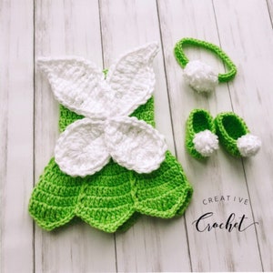 Tinkerbell Inspired Baby Fairy Costume / Baby Shower Gift / Birthday Gift