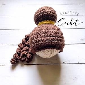 Belle Baby Wig Hat | Baby Girl Costume | Photo Prop | Baby Shower Gift | Baby