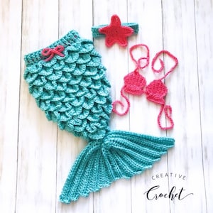 Choisissez vos couleurs | Sirène | Déguisement bébé fille | Cadeau baby shower | Déguisement d'Halloween | Photographie de bébé | Accessoires photo