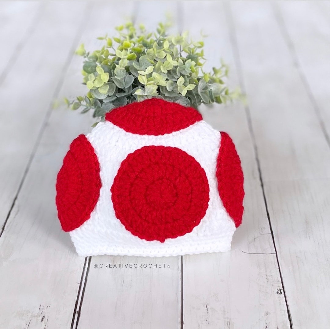 Baby Toad Inspired Baby Hat Super Mario Bros Baby Hat Toad Beanie Baby