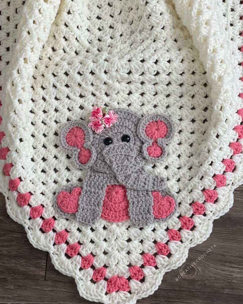 Nursery Blanket - Pink Elephant
