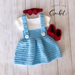 Wizard of Oz Dorothy Baby Dress | Baby Girl Costume | Halloween Costume | Photo Prop | Baby Shower Gift | Baby Girl Dress |