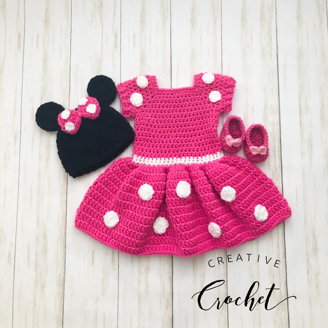 Pink Minnie Mouse Inspired Dress | Baby Girl Costume - Etsy