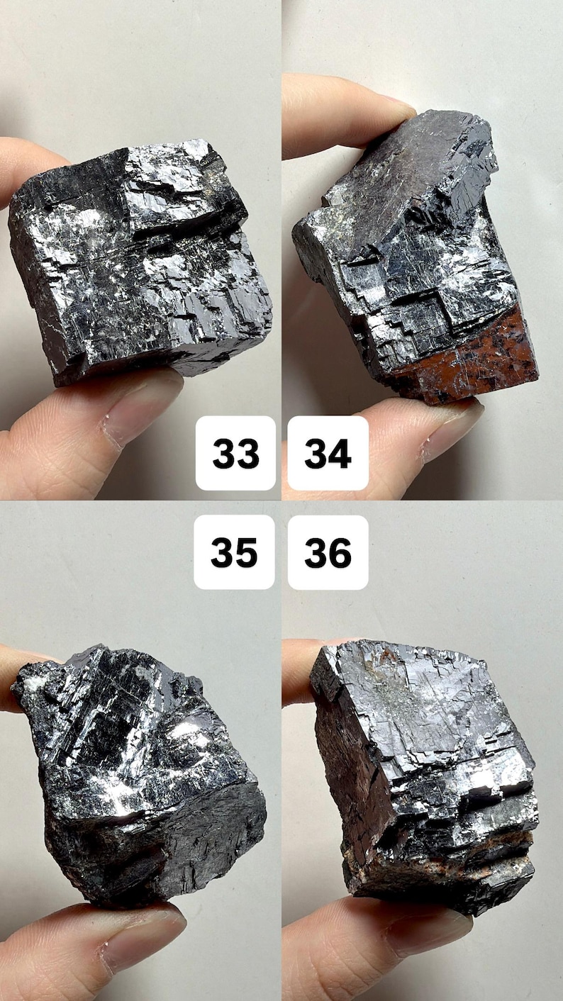 Natural Raw Galena | Cubic Galena Mineral Specimens | Shiny Gray Crystal Chunks | You Pick! image 10
