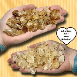 Citrine Chips | Wholesale Bulk Lots 1/2 LB to 5 LBS | A or B Quality Citrine Crystals | Manifestation & Abundance Stone | Jewelry Making