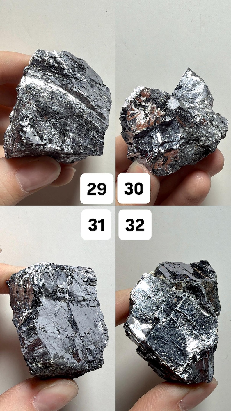 Natural Raw Galena | Cubic Galena Mineral Specimens | Shiny Gray Crystal Chunks | You Pick! image 9