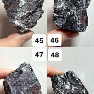Natural Raw Galena | Cubic Galena Mineral Specimens | Shiny Gray Crystal Chunks | You Pick! image 13